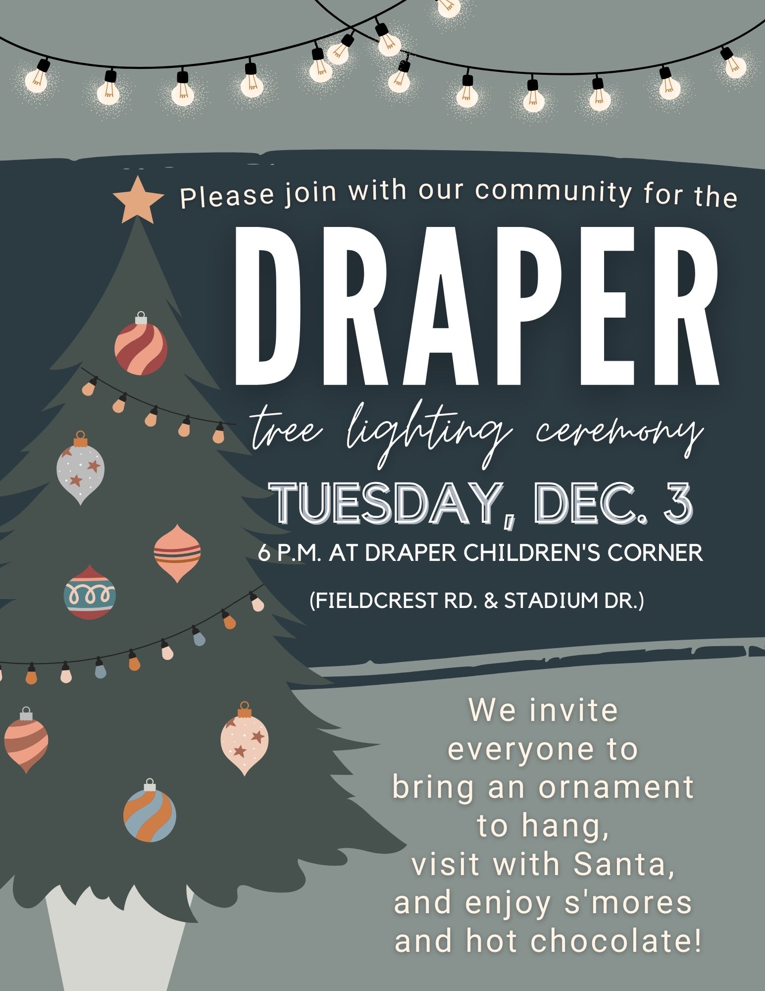 Draper Tree Lighting 2024